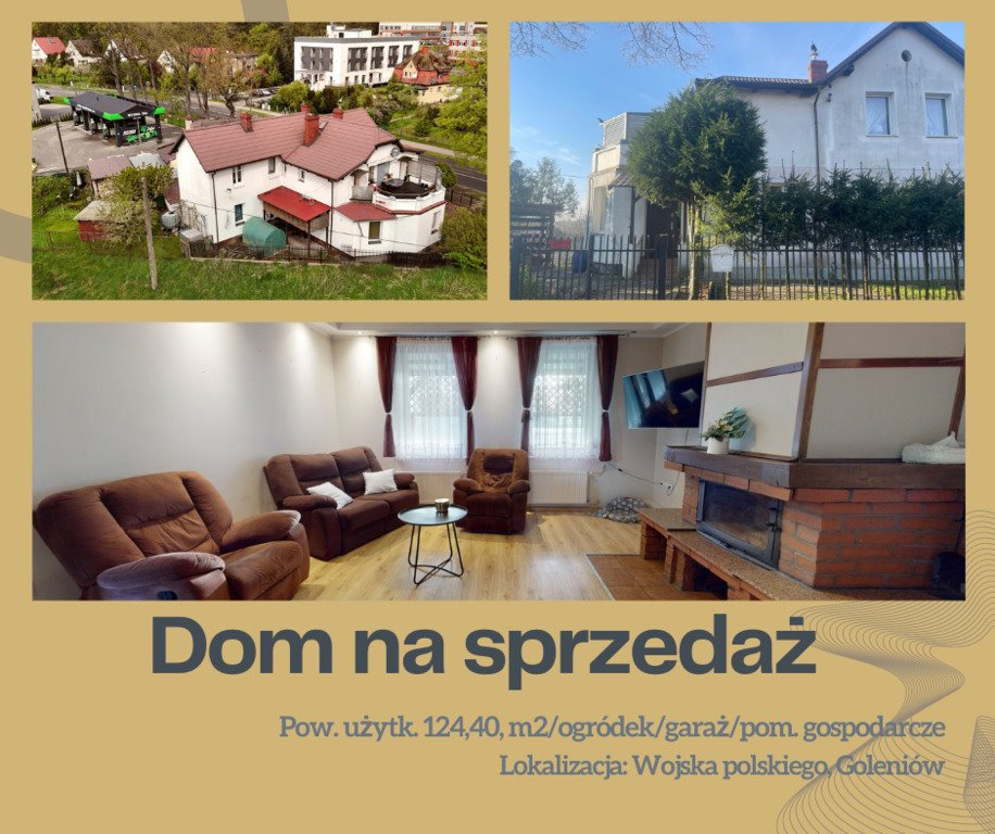 Dom na sprzedaż Goleniów, Wojska Polskiego  124m2 Foto 1