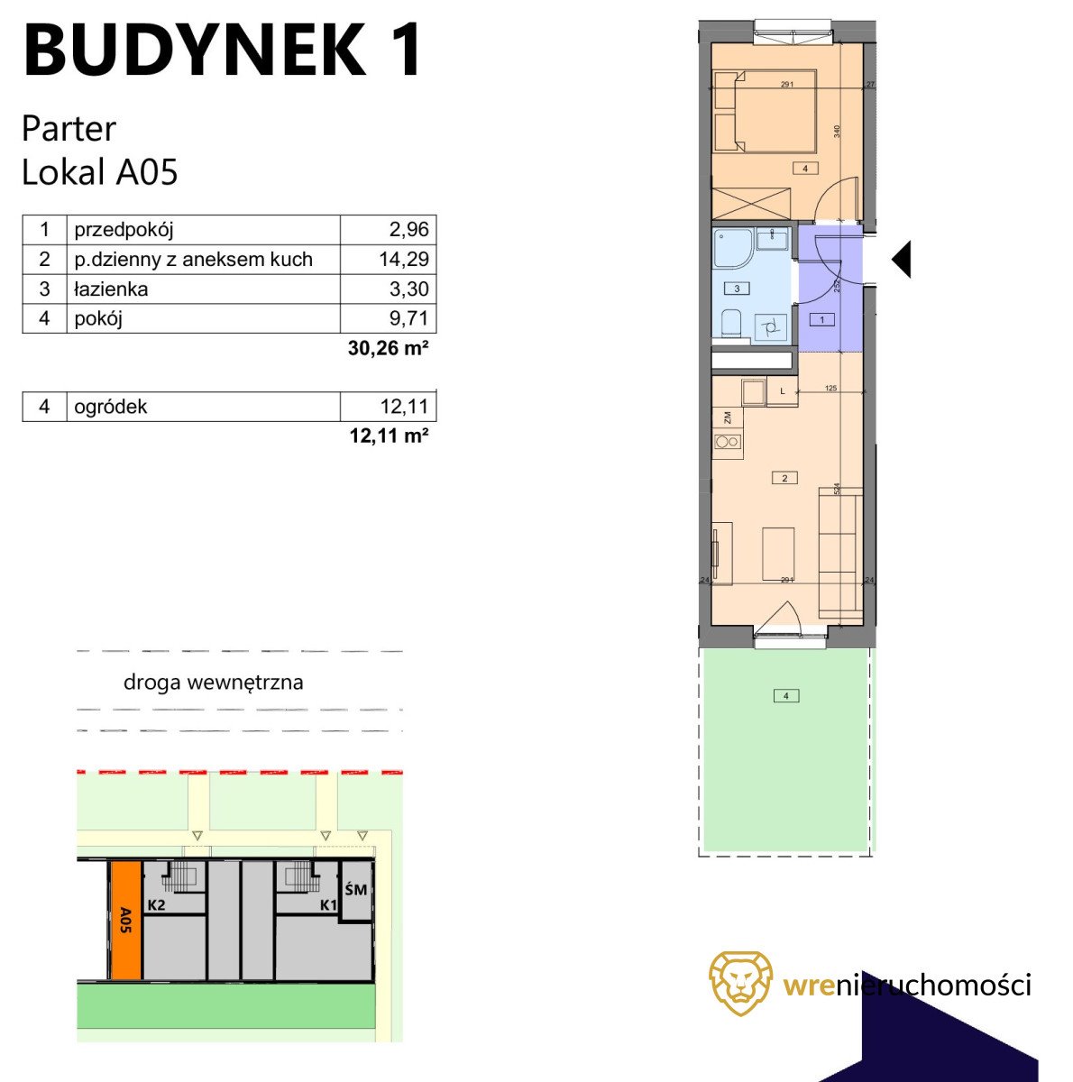 Mieszkanie dwupokojowe na sprzedaż Iwiny  30m2 Foto 4