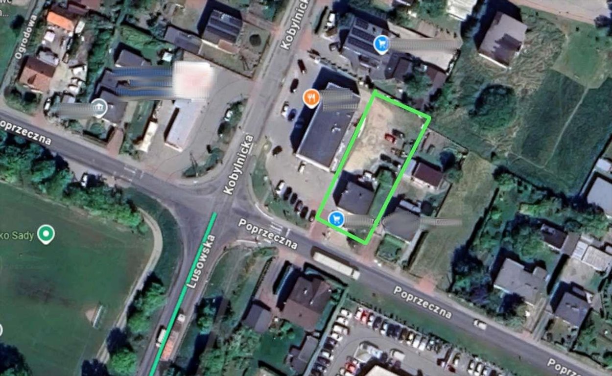 Działka inwestycyjna 950 m² z warunkami zabudowy w Sadach Sady, Poprzeczna  950m2 Foto 1