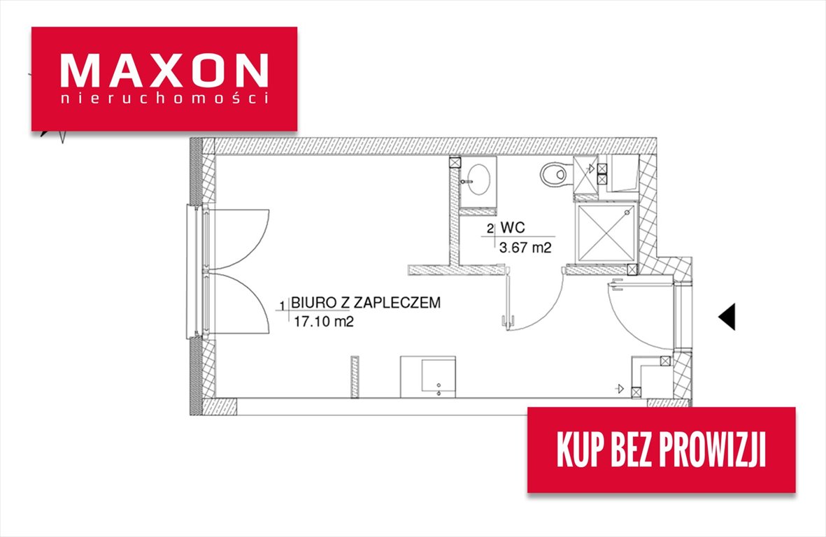 Funkcjonalny lokal biurowy 22 m² w Wilanowie - polecam! Warszawa, Wilanów, al. Aleja Rzeczypospolitej  21m2 Foto 1