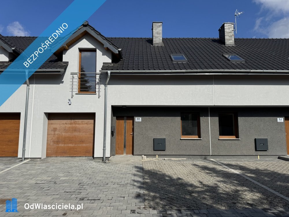 Nowoczesny dom szeregowy 145 m² z ogrodem i garażem Gliwice, Żerniki, Kurpiowska  145m2 Foto 1