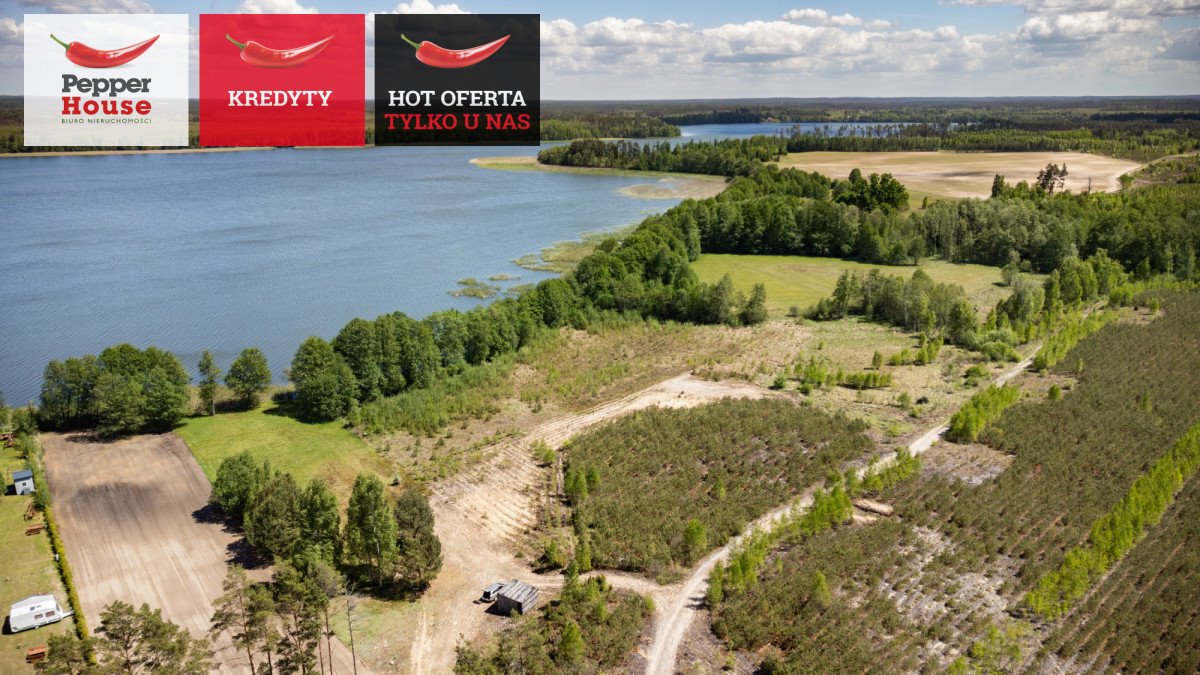 Działka nad jeziorem Trzemeszno 3 000 m² z linią brzegową. Pokrzywno  3 000m2 Foto 1