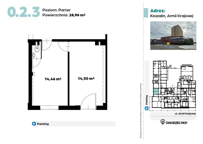 Lokal użytkowy na sprzedaż Koszalin, Jana z Kolna  29m2 Foto 1
