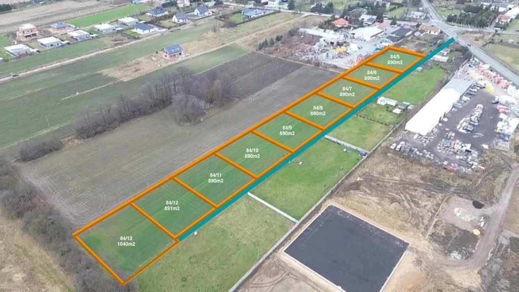 Spokojna działka budowlana 890 m² z mediami, czekamy na decyzję Konstantynów Łódzki, Niesięcin  890m2 Foto 1