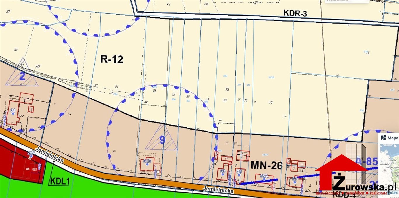 Działka 2500 m² pod zabudowę w Rozmierce, cisza i media Rozmierka  2 500m2 Foto 1