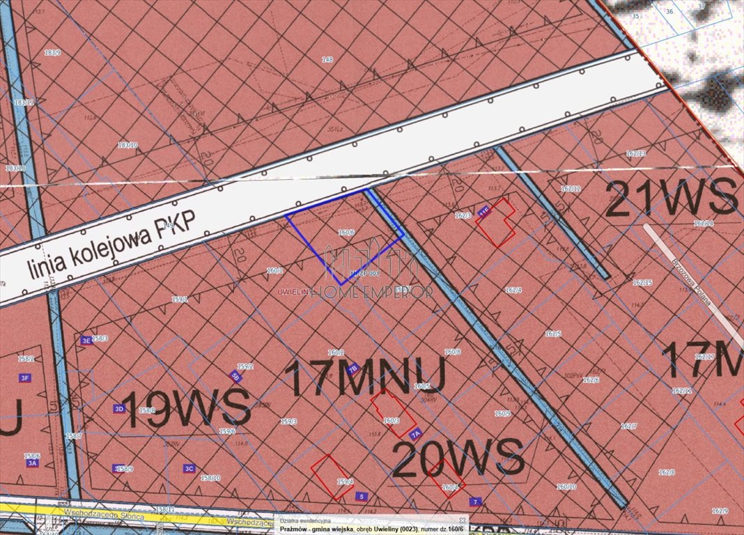 Działka 1038 m² pod dom i usługi, media, plan zagospodarowania - polecam! Uwieliny, Wschodzącego Słońca  1 038m2 Foto 1