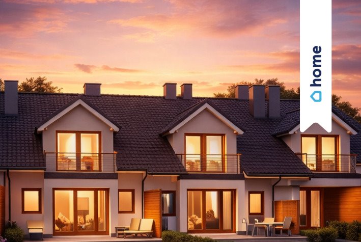 Nowoczesny segment skrajny 145 m² z ogrodem w Kępie Kępa, Reymonta  145m2 Foto 1