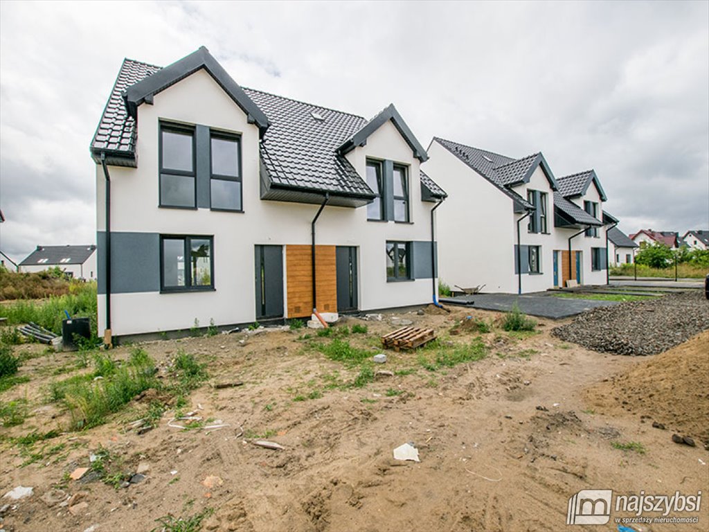 Dom bliźniak 105 m2 z ogrzewaniem podłogowym i tarasem Stargard, okolice Stargardu  105m2 Foto 1