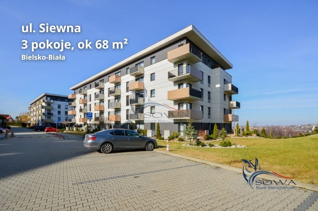 Nowoczesne 3 pokoje z balkonem i windą w Bielsku Bielsko-Biała, Osiedle Siewna  68m2 Foto 1