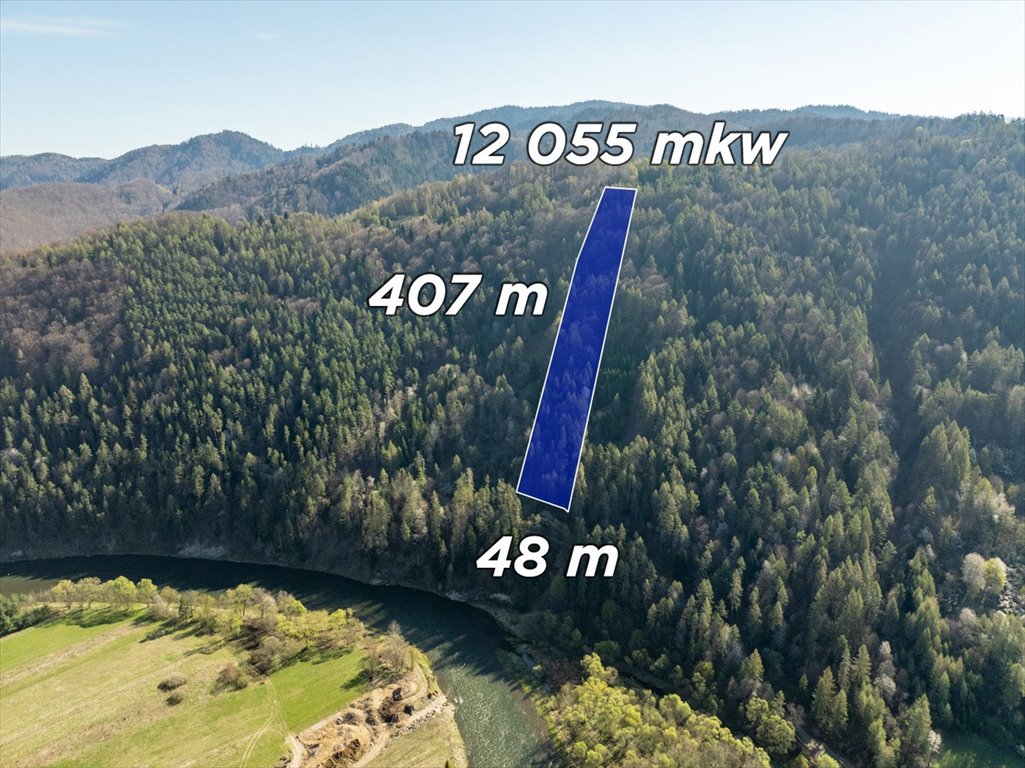 Do sprzedania duża działka 12 055 m² z lasem i potencjałem Krościenko Nad Dunajcem, Jarek  12 055m2 Foto 1