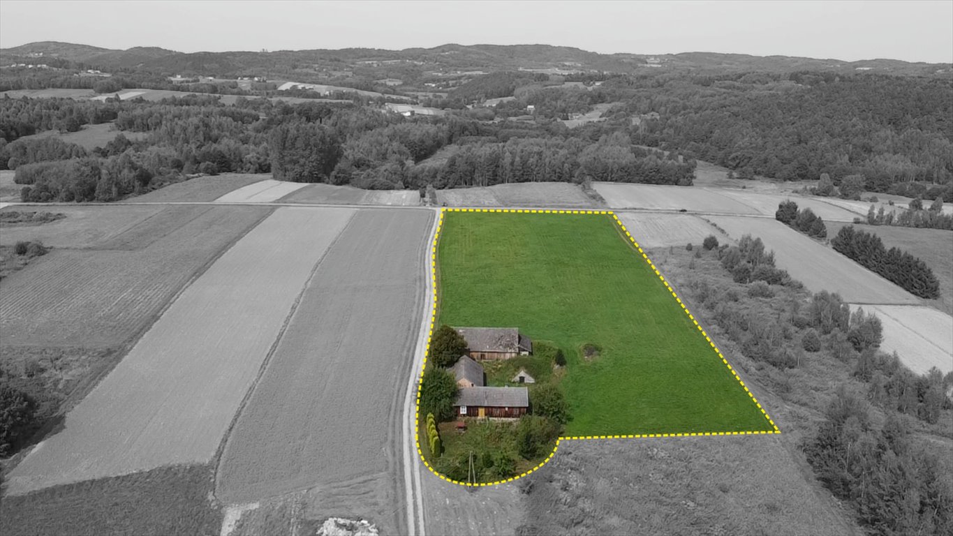 Urokliwy drewniany dom z widokiem na działkę w Szerzynach Szerzyny  60m2 Foto 1