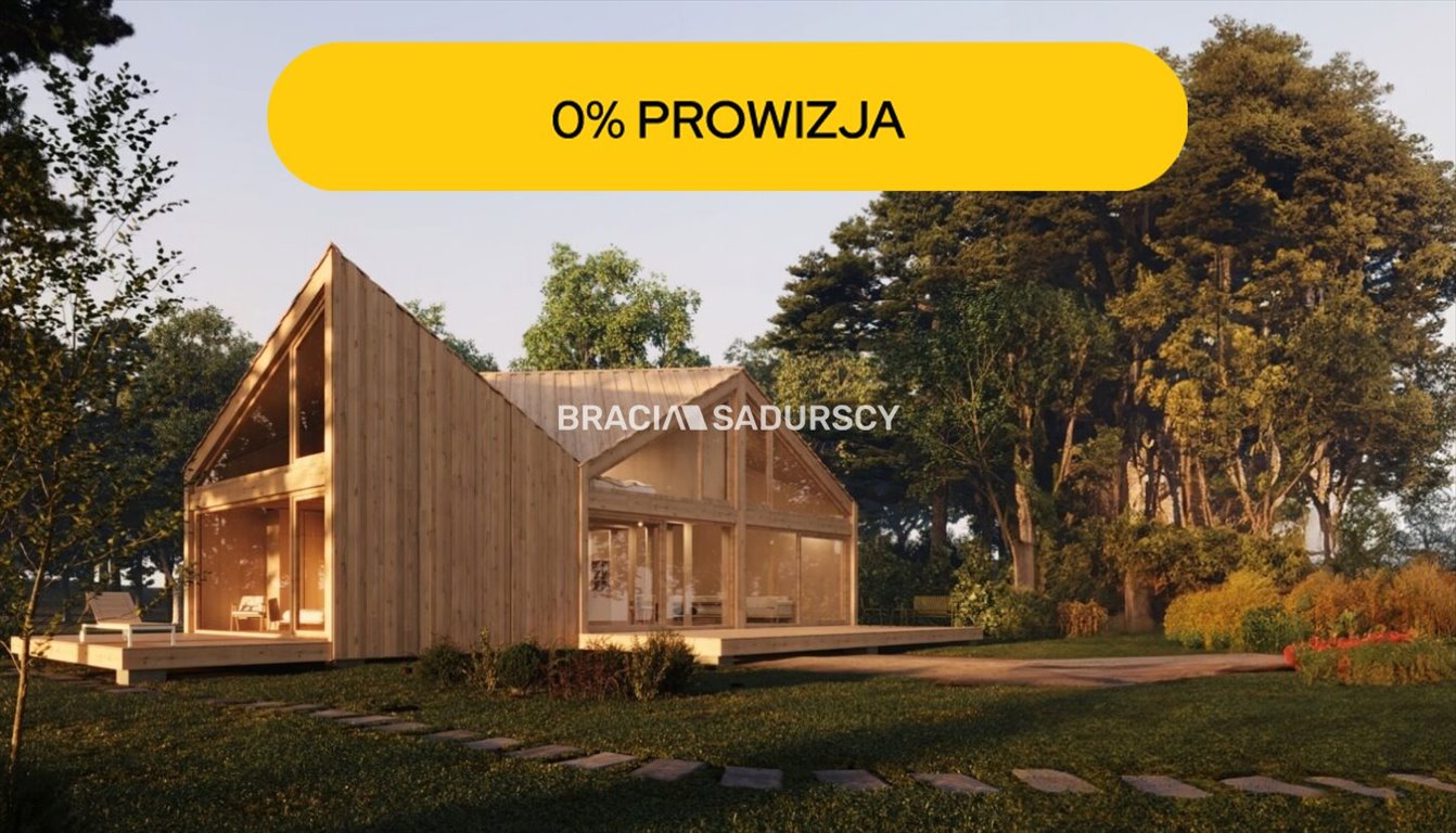 Polecam nowoczesny dom na 9 kolumnach 109 m² z szklaną fasadą Kraków, Zabierzów, Zabierzów, Śląska  109m2 Foto 1