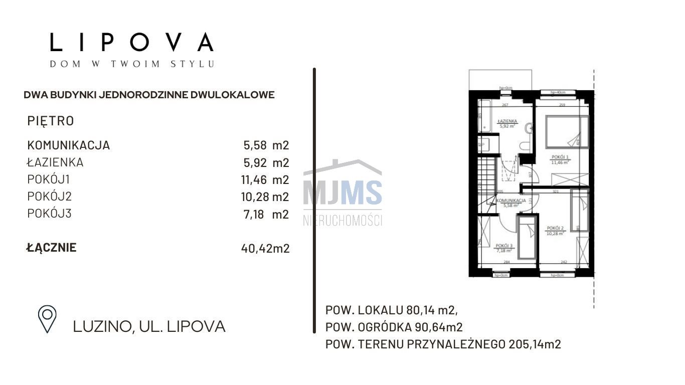 Mieszkanie czteropokojowe  na sprzedaż Luzino, Lipowa  80m2 Foto 9