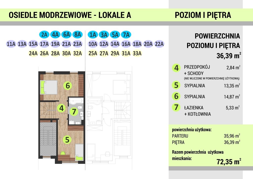 Mieszkanie czteropokojowe  na sprzedaż Łomża, Browarna  74m2 Foto 11