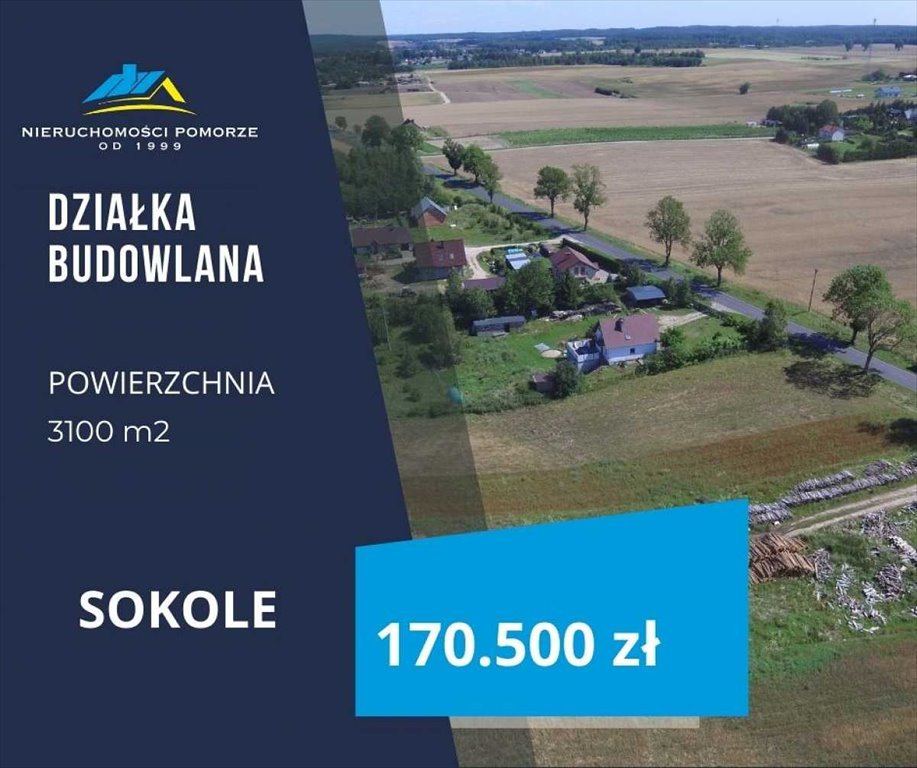 Działka budowlana na sprzedaż Polnica, Sokole  3 100m2 Foto 1