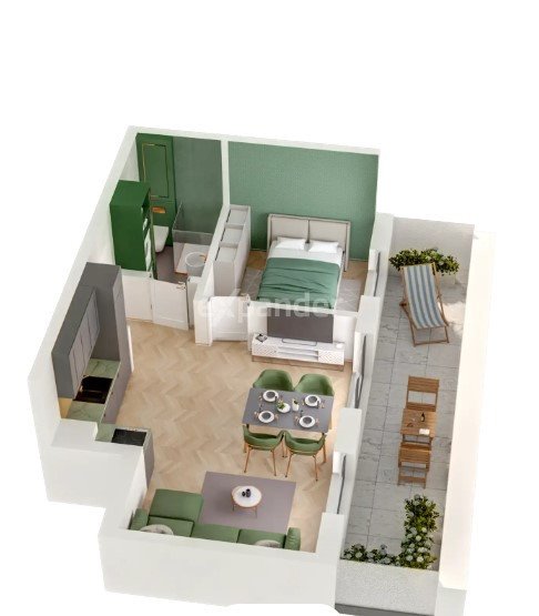 Mieszkanie dwupokojowe na sprzedaż Kraków, Dębniki, Karola Bunscha  35m2 Foto 1