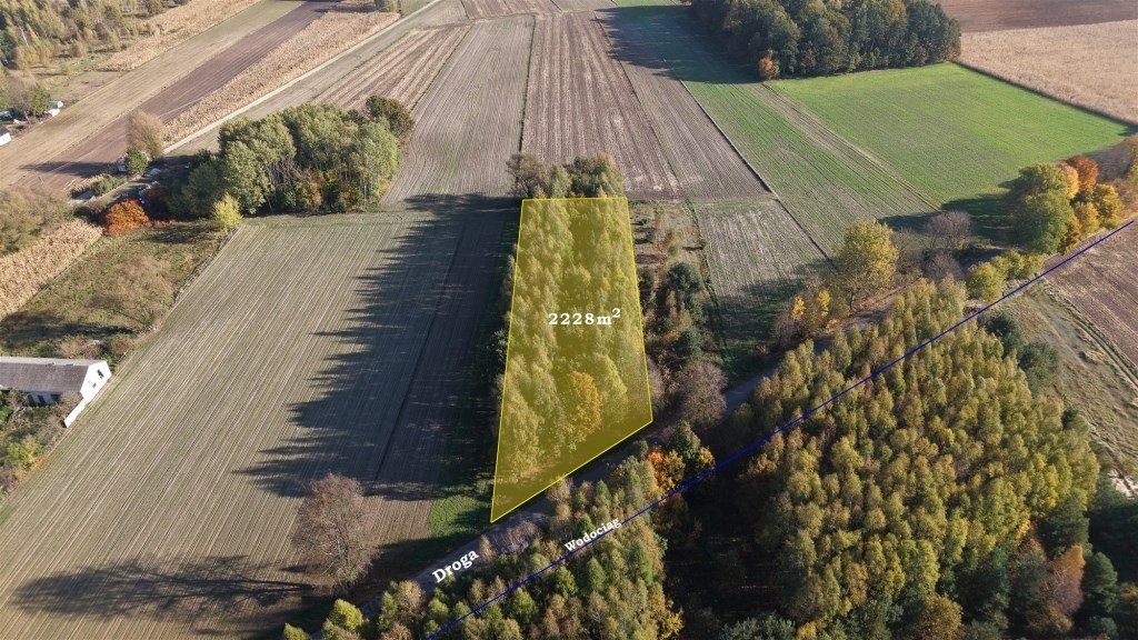 Polecam działkę 2228 m² w Strzeszewie blisko rzeki Wkry Strzeszewo  2 228m2 Foto 1
