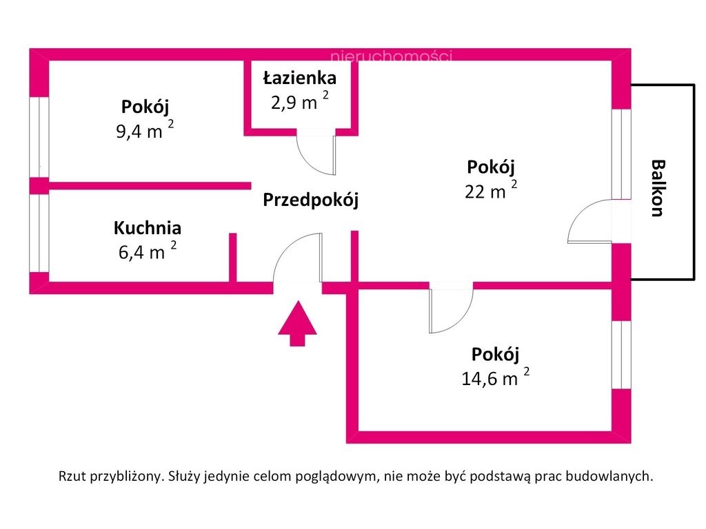 Mieszkanie trzypokojowe na sprzedaż Puławy, Marii Curie-Skłodowskiej  65m2 Foto 5