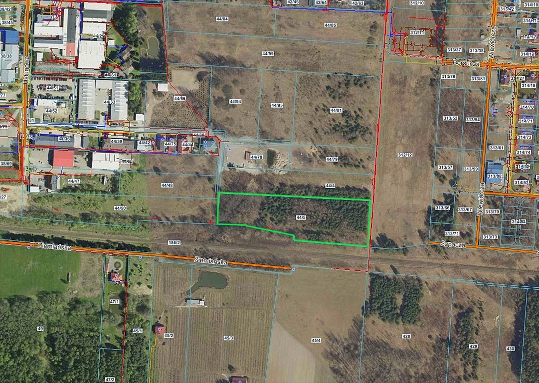 Działka inwestycyjna 14 805 m² w Zaściankach, przemysłowa Zaścianki, Usługowa  14 805m2 Foto 1