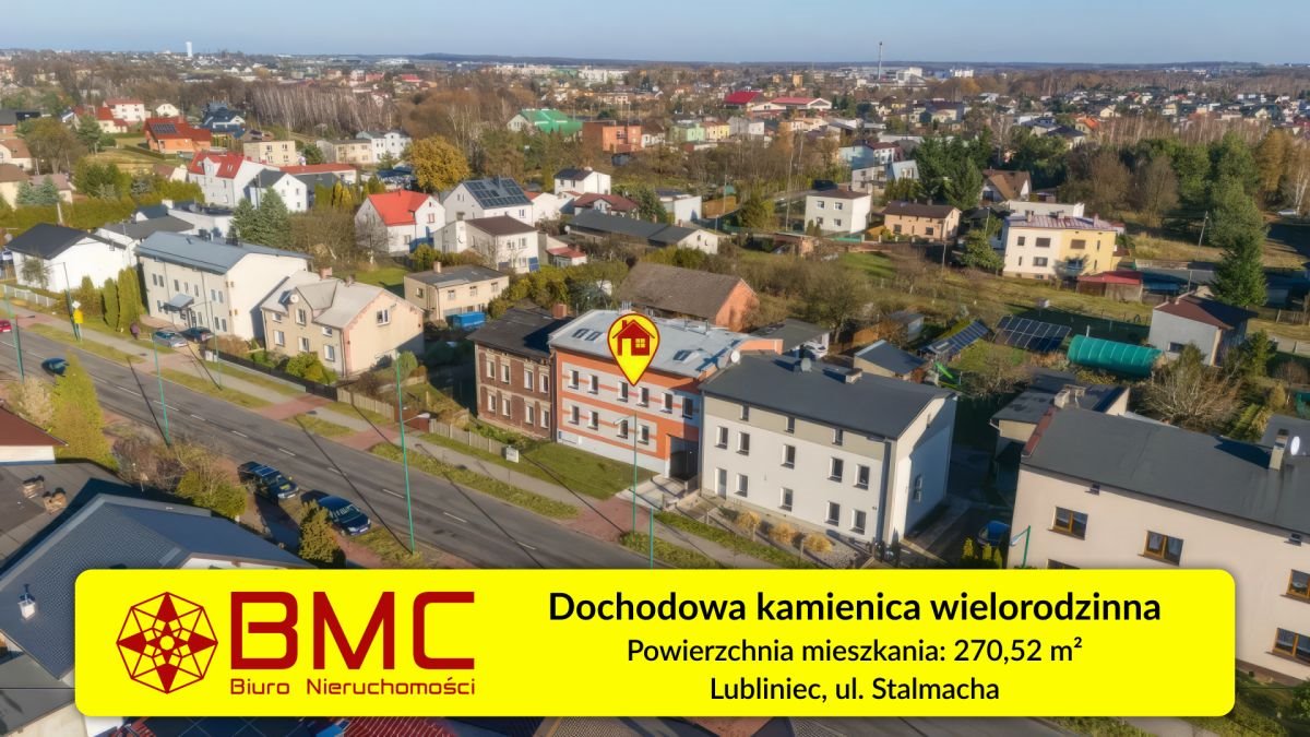 Inwestycyjna kamienica 3 mieszkań, 270 m², Lubliniec Lubliniec, Stalmacha  271m2 Foto 1