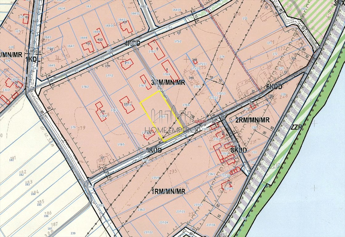 Polecam działkę 2595 m² w Gassy z mediami i planem zabudowy Gassy  2 595m2 Foto 1