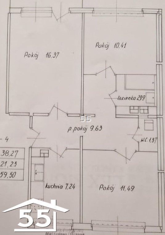 Mieszkanie trzypokojowe na sprzedaż Łódź, Widzew, Ćwiklińskiej  60m2 Foto 1