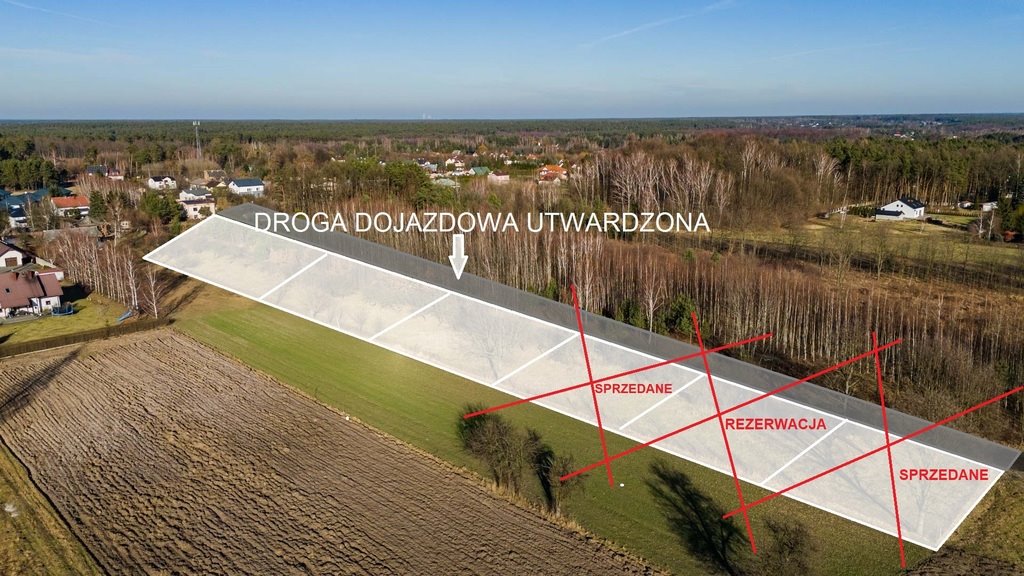 Działka budowlana na sprzedaż Dawidów  1 000m2 Foto 1