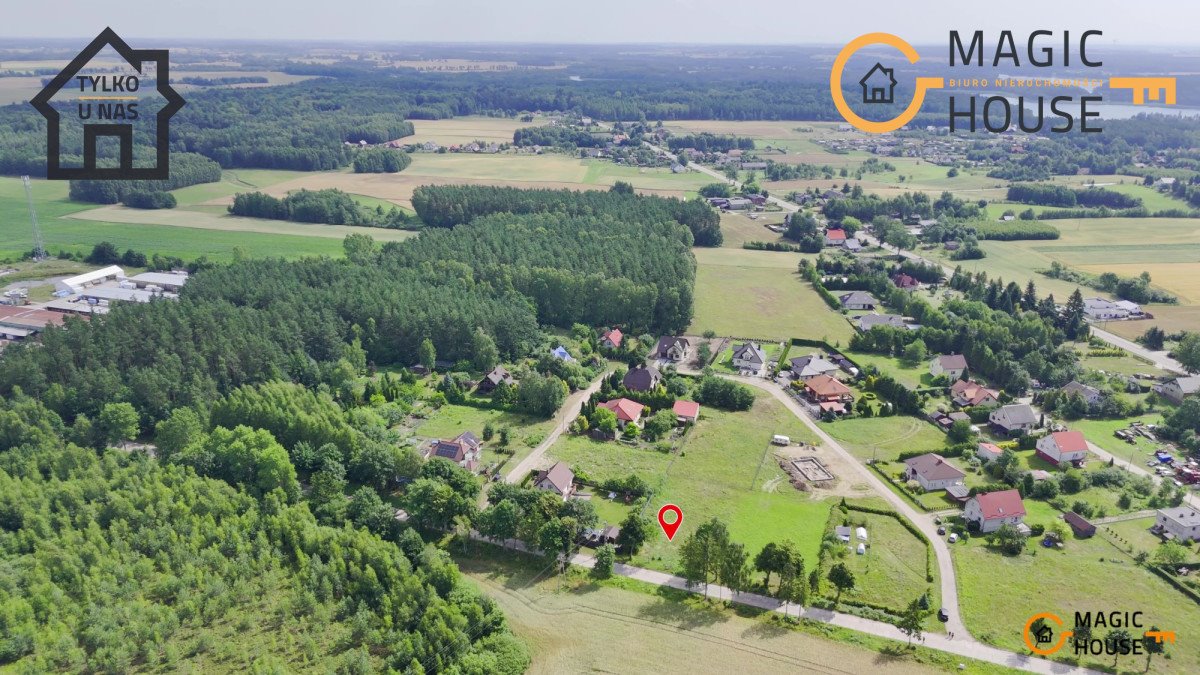 Działka 1310 m² pod zabudowę w Borzechowie blisko jeziora Borzechowo, Topolowa  1 310m2 Foto 1