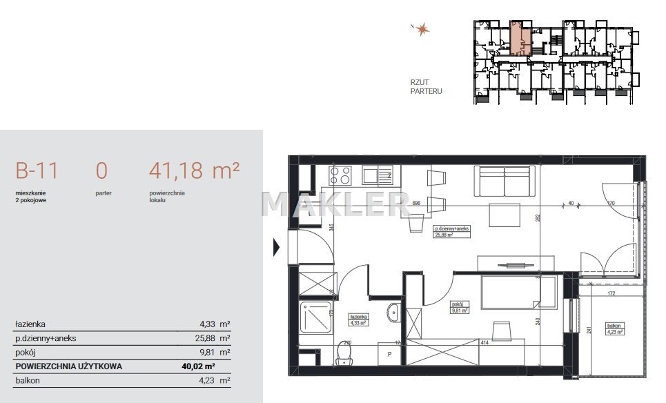 Mieszkanie dwupokojowe na sprzedaż Bydgoszcz, Czyżkówko  41m2 Foto 8