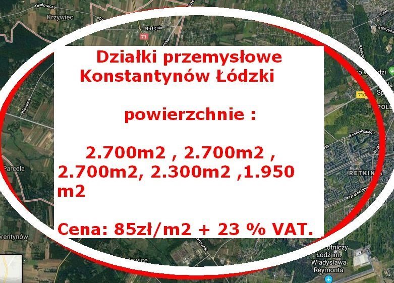 Działka przemysłowo-handlowa na sprzedaż Konstantynów Łódzki  5 400m2 Foto 1
