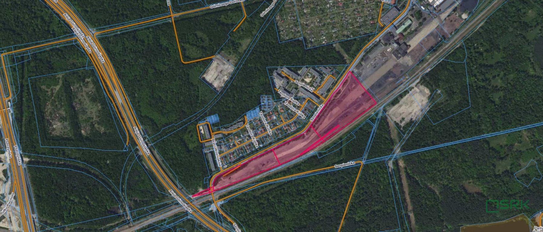 Polecam działkę 67 836 m² z dostępem do drogi w Katowicach Katowice, Janów-Nikiszowiec, Nikiszowiec, Szopienicka  67 836m2 Foto 1