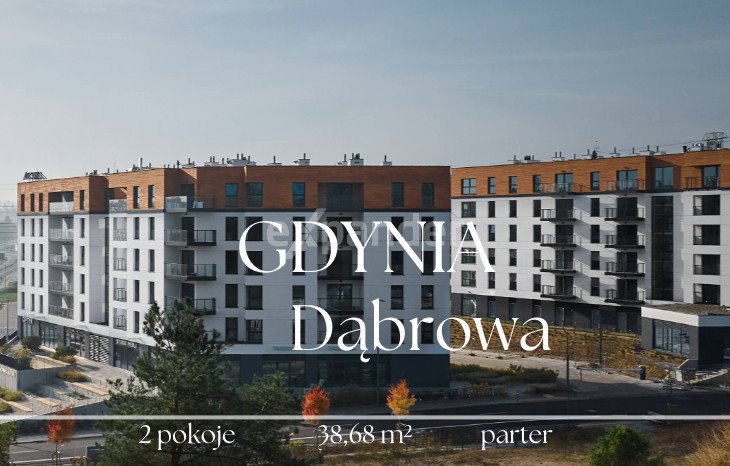 Mieszkanie dwupokojowe na sprzedaż Gdynia, Dąbrowa, Rdestowa  39m2 Foto 1