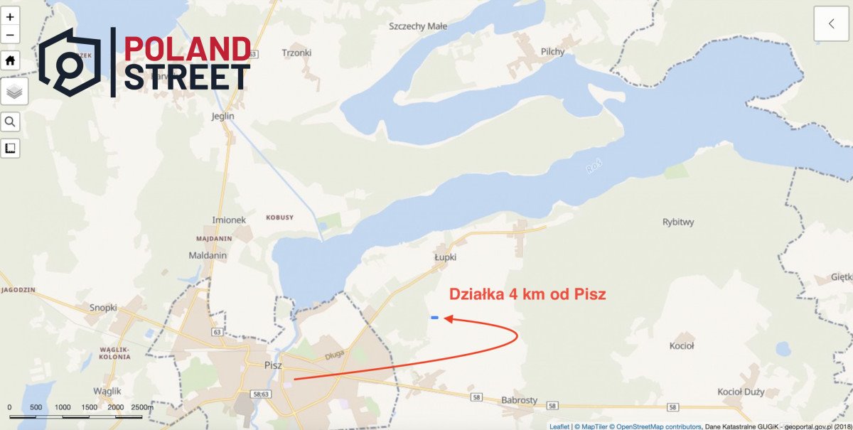 Działka 2500 m² pod dom, media, blisko natury Łupki  2 500m2 Foto 1