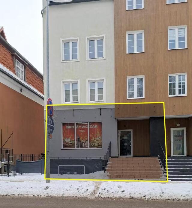 Lokal użytkowy 93 m2 z dużą witryną i parkingiem Giżycko, Olsztyńska  93m2 Foto 1