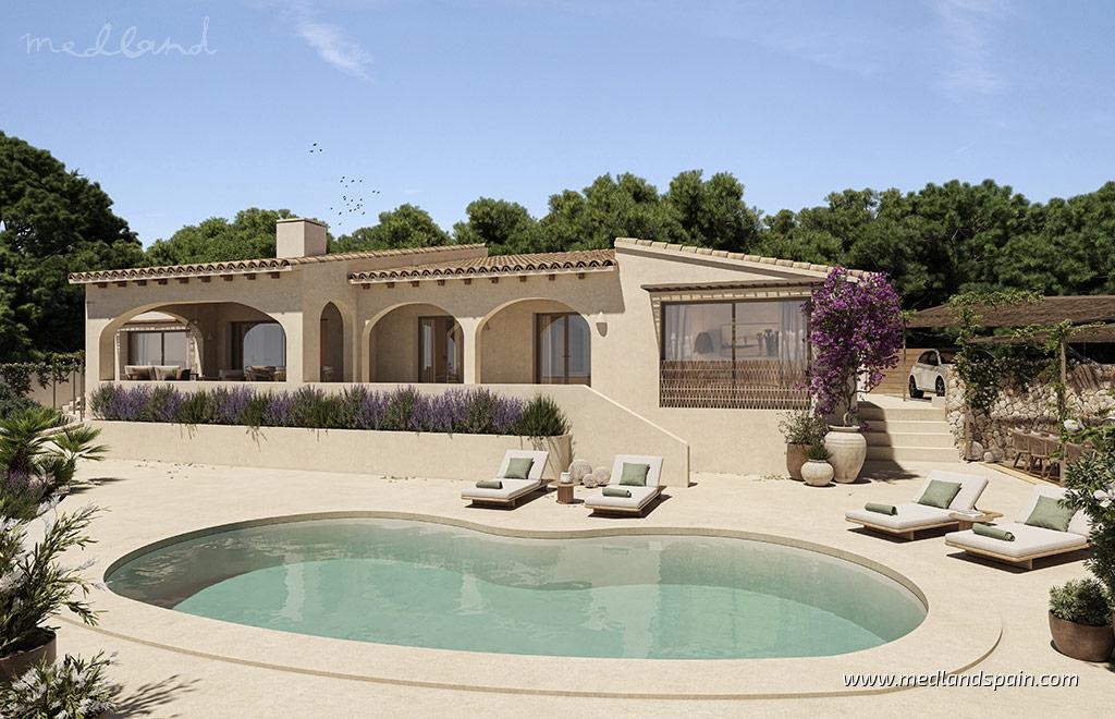 Urokliwa villa z widokiem na morze, basen i 3 sypialnie Hiszpania, Benissa  214m2 Foto 1