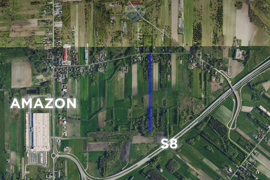 Działka 7 881 m² z projektem domu, las, asfalt Jadwinin  7 881m2 Foto 1
