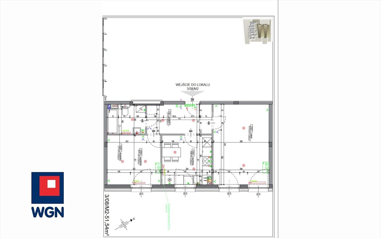 Mieszkanie dwupokojowe na sprzedaż Wrocław, Fabryczna, Legnicka  52m2 Foto 14