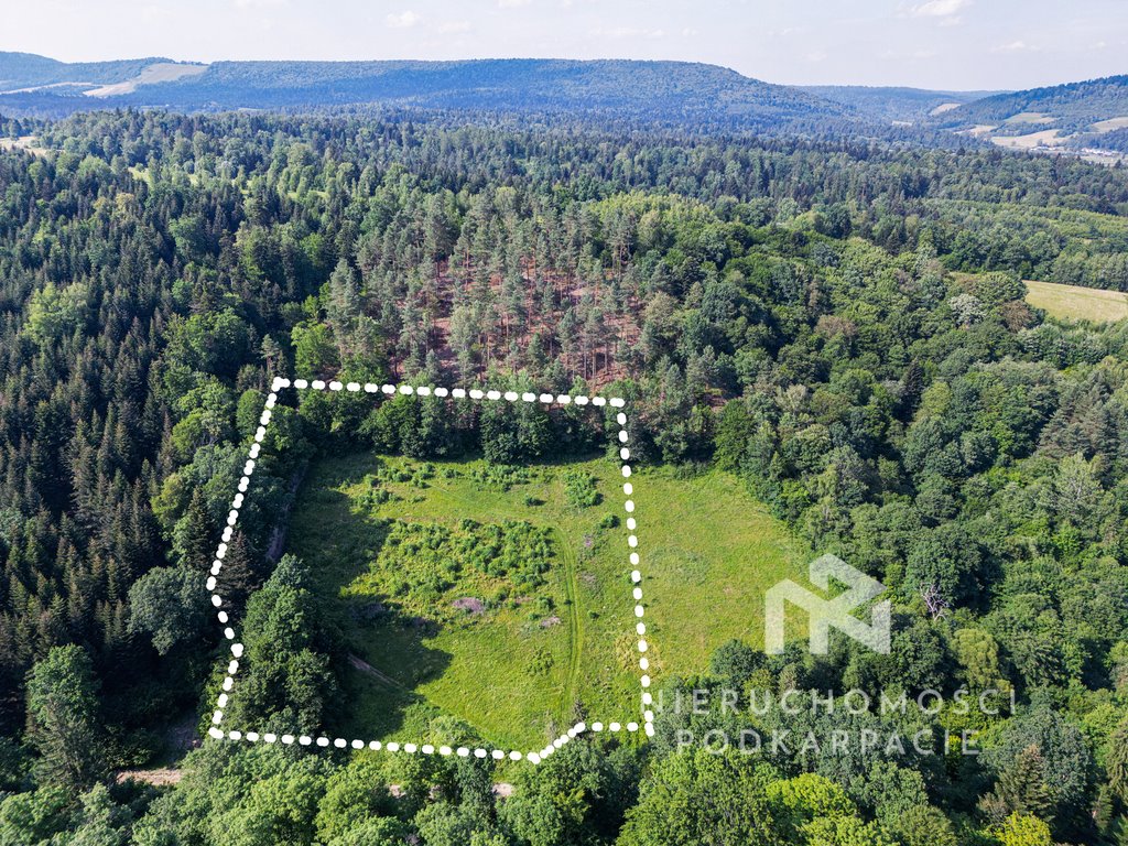 Działki budowlane z pozwoleniem, las, media, 89 arów Olszanica  89m2 Foto 1
