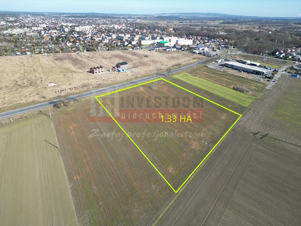 Działka inwestycyjna 13 352 m² przy DK45 w Krapkowicach Krapkowice  13 352m2 Foto 1