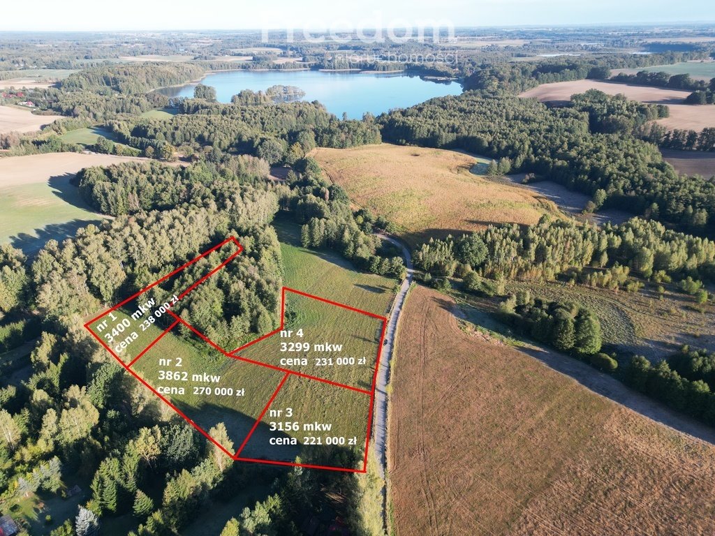 Działka nad jeziorami i lasem (idealna na wypoczynek) Urowo, Murawki  3 156m2 Foto 1