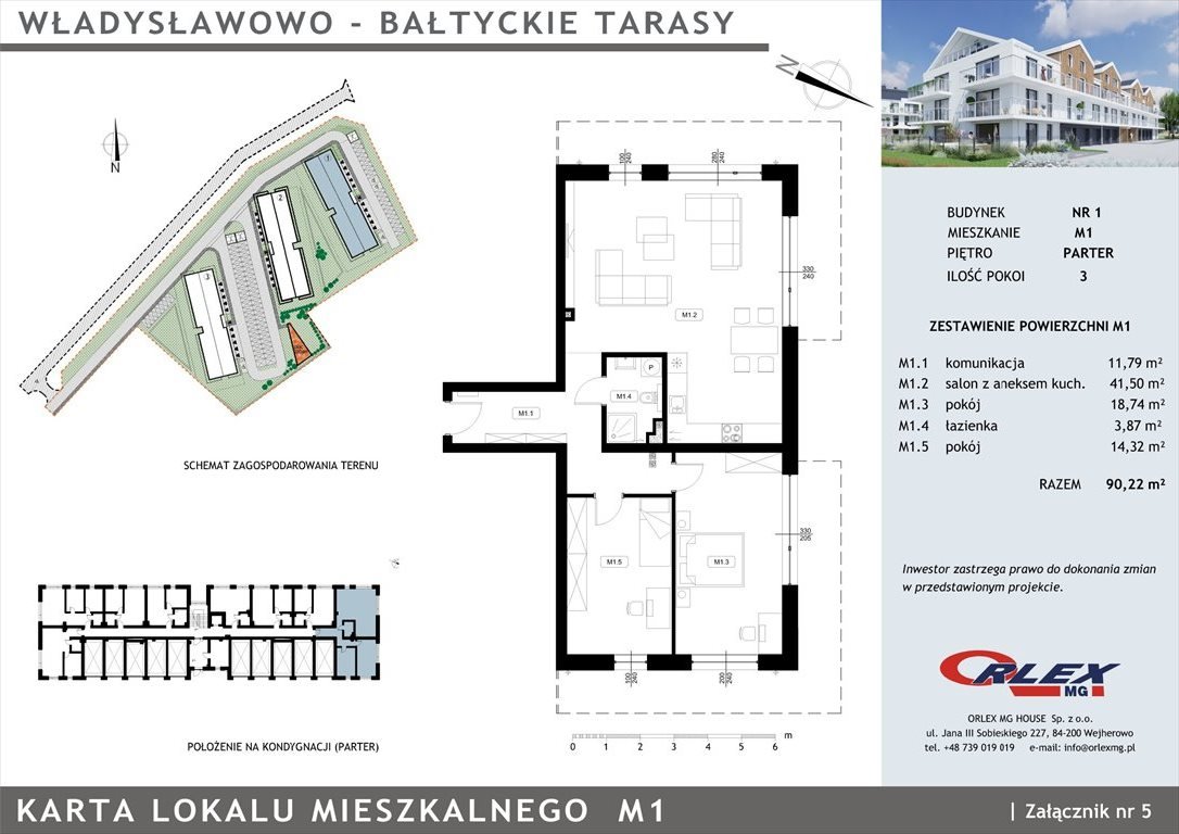 Mieszkanie trzypokojowe na sprzedaż Władysławowo  90m2 Foto 4