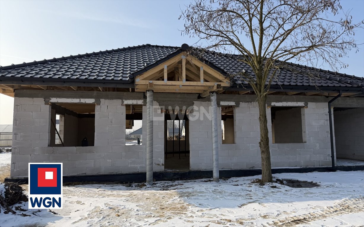 Dom w stanie surowym otwartym z garażem i dużą działką Lubin, Księgienicka  154m2 Foto 1