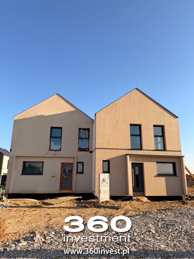 Nowoczesny bliźniak 112 m² z tarasem i ogrzewaniem podłogowym Sapowice, Truskawkowa  113m2 Foto 1