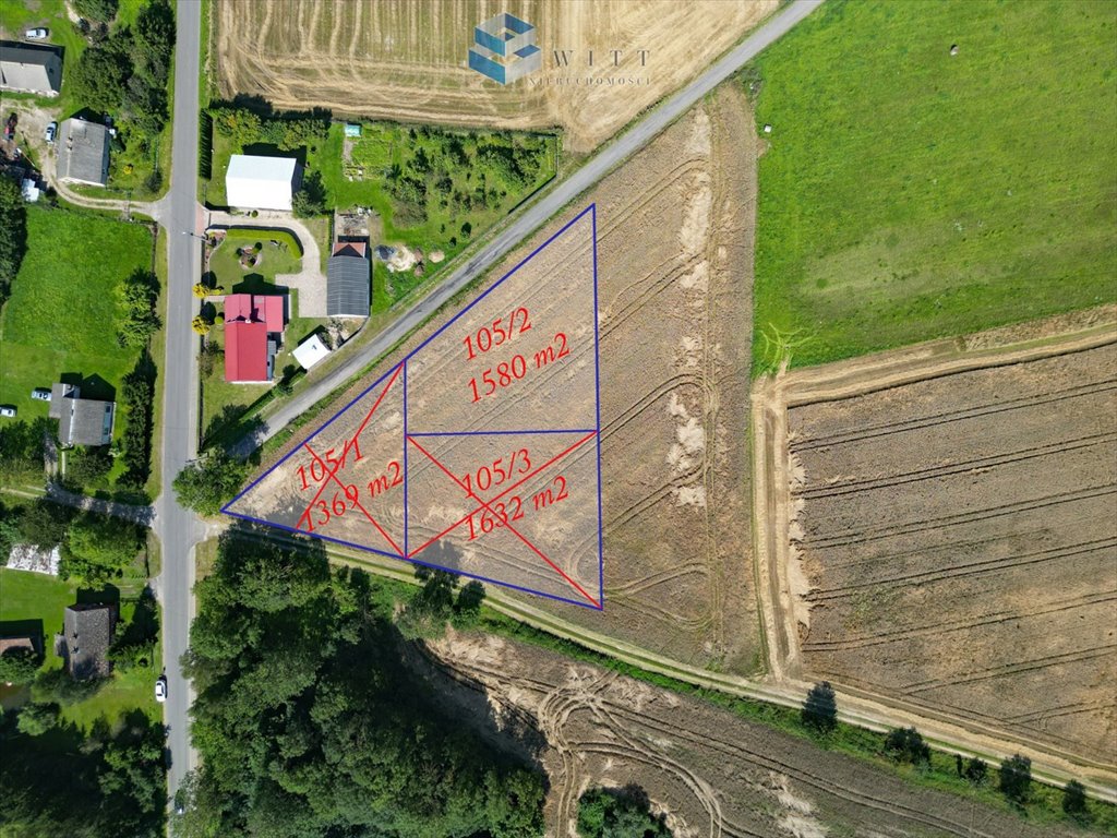 Uzbrojone działki budowlane w Reszkach, 1369 m2, 53 391 zł Reszki  1 580m2 Foto 1