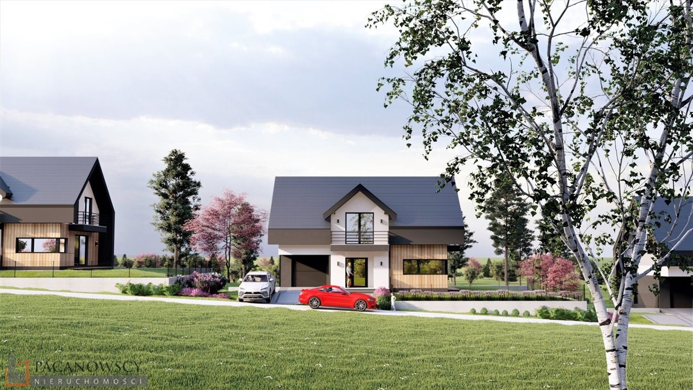 Nowoczesny dom 141 m2 z garażem, balkonami i 4 sypialniami Bibice  142m2 Foto 1