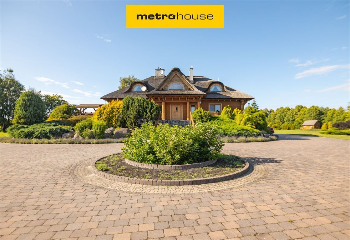 Rezydencja z bali nad Wkrą, 4,3 ha, 250 m linii brzegowej Królewo  597m2 Foto 1