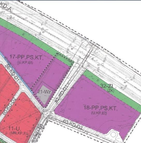 Działka 9 200 m² pod bazy transportowe i magazyny Prądy, Leśna  9 200m2 Foto 1