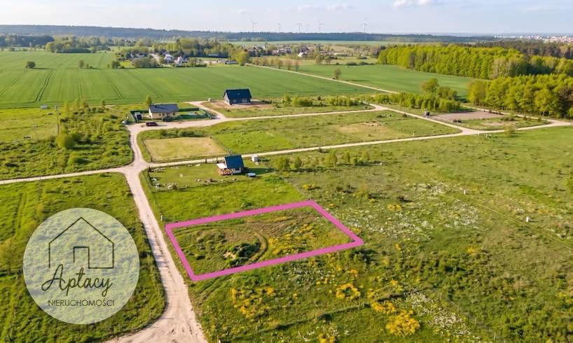 Działka budowlana 1070 m² z mediami i planem zagospodarowania Nienawiszcz  1 070m2 Foto 1