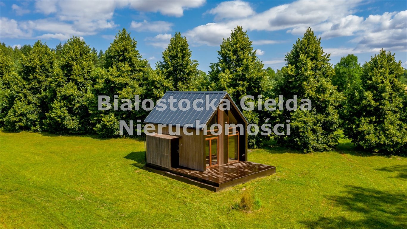 Urokliwy dom 46 m2 z dużym tarasem i panoramicznymi oknami Słójka, Dziewiczy Ług  46m2 Foto 1