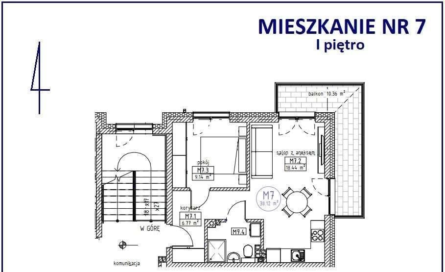 Mieszkanie dwupokojowe na sprzedaż Chojnice  38m2 Foto 13